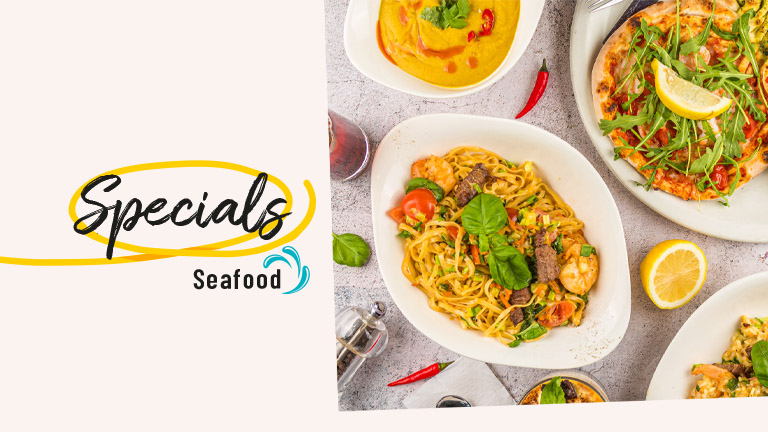 Seafood specials offer